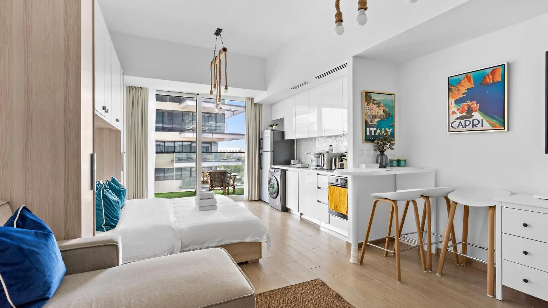 아부다비 Mediterranean Getaway In Yas -Studio 아파트